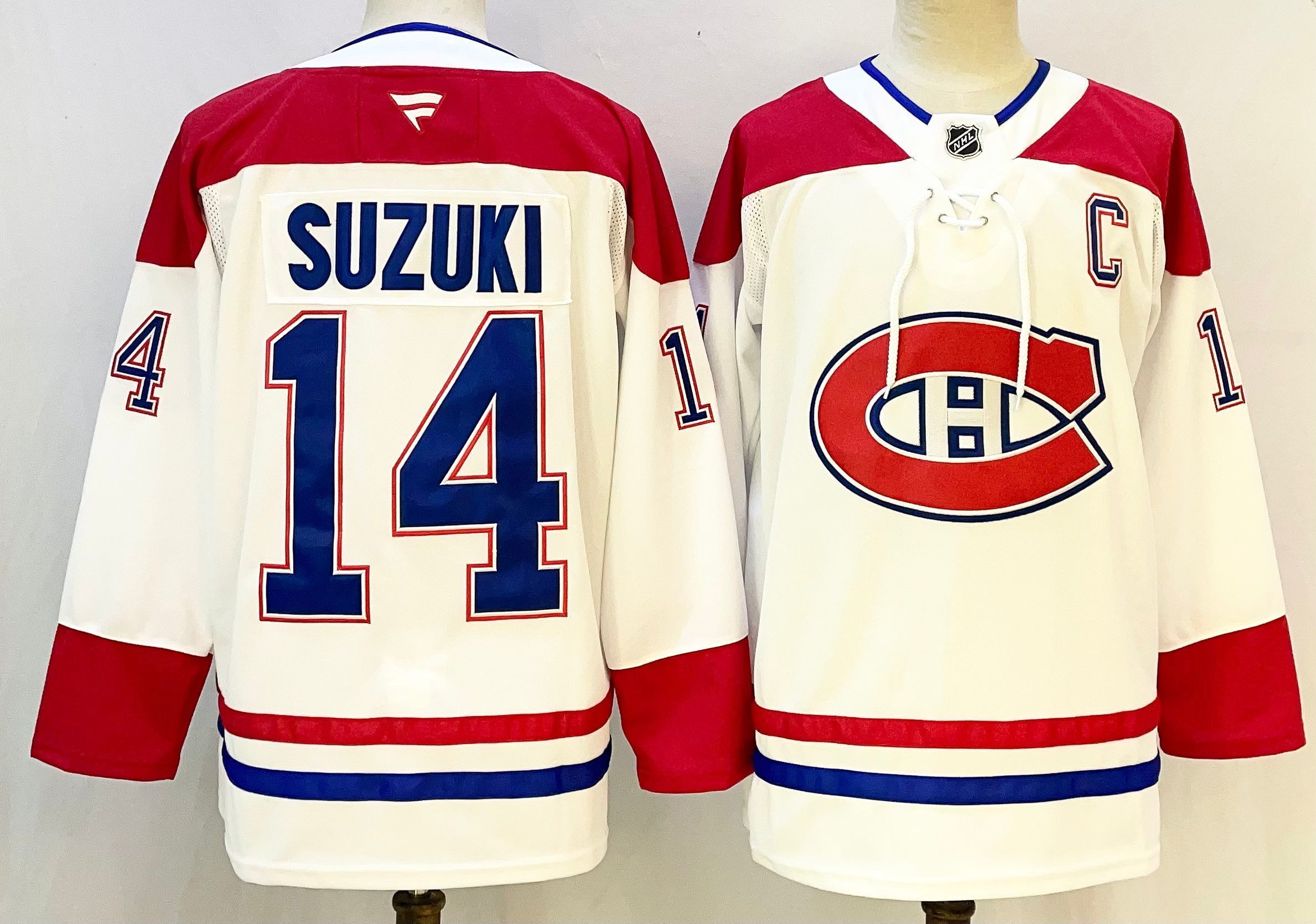 Men Montreal Canadiens #14 Suzuki White 2026 Adidias NHL Jersey style 001